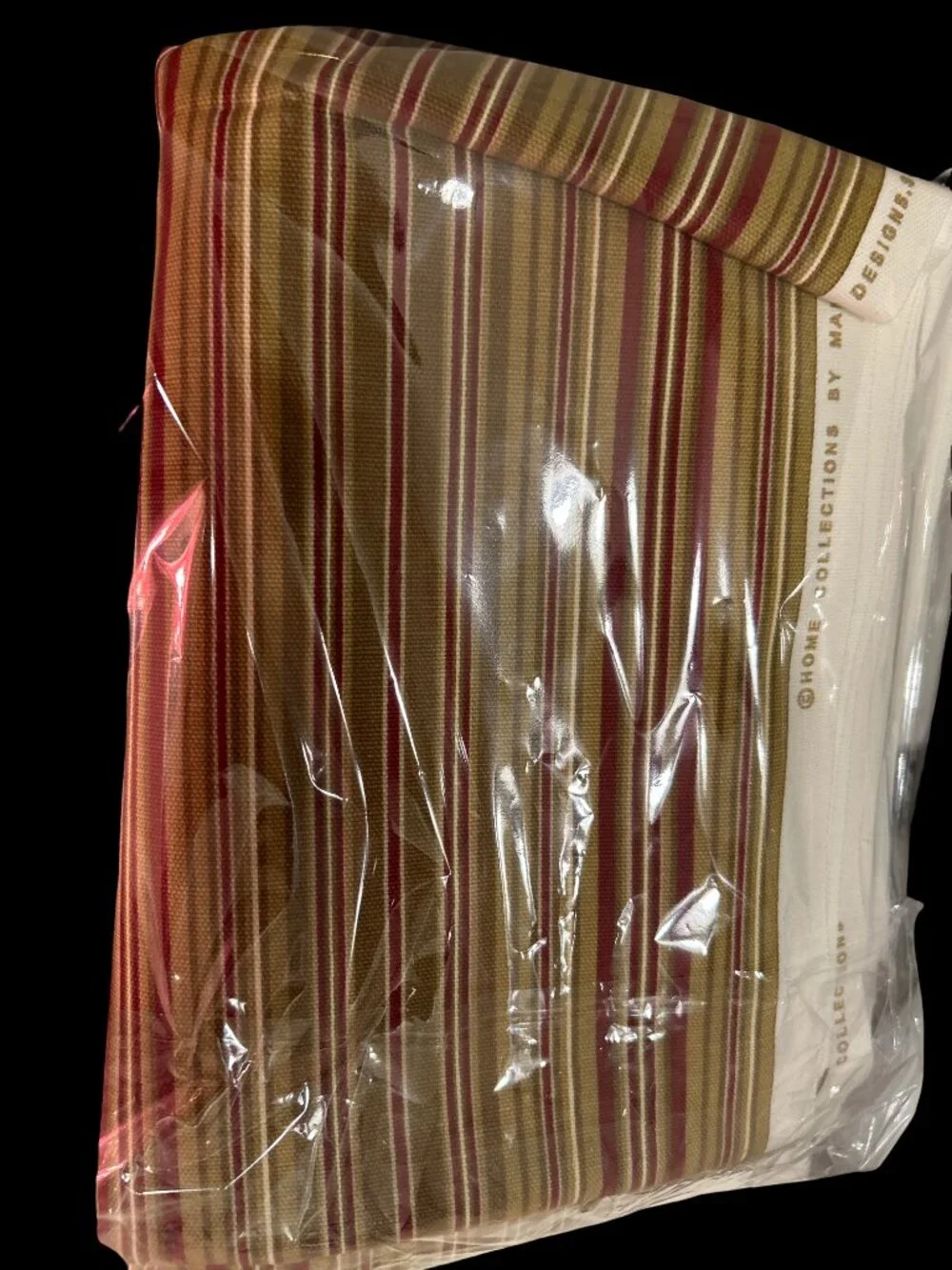 Vintage Madison Avenue Designs Striped Upholstery Drapery Fabric 2 Yds x 54